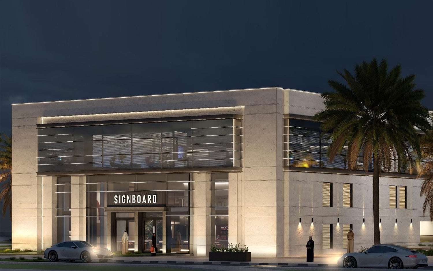 Gibca HQ lighting at Sharjah UAE