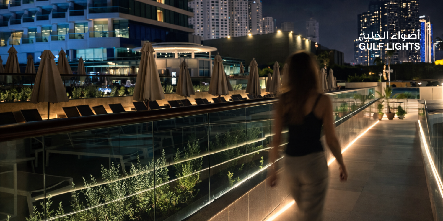 Hiton hote lighting at dubai JBR 