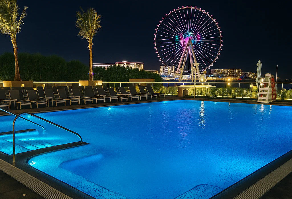 Hiton hote lighting at dubai JBR UAE
