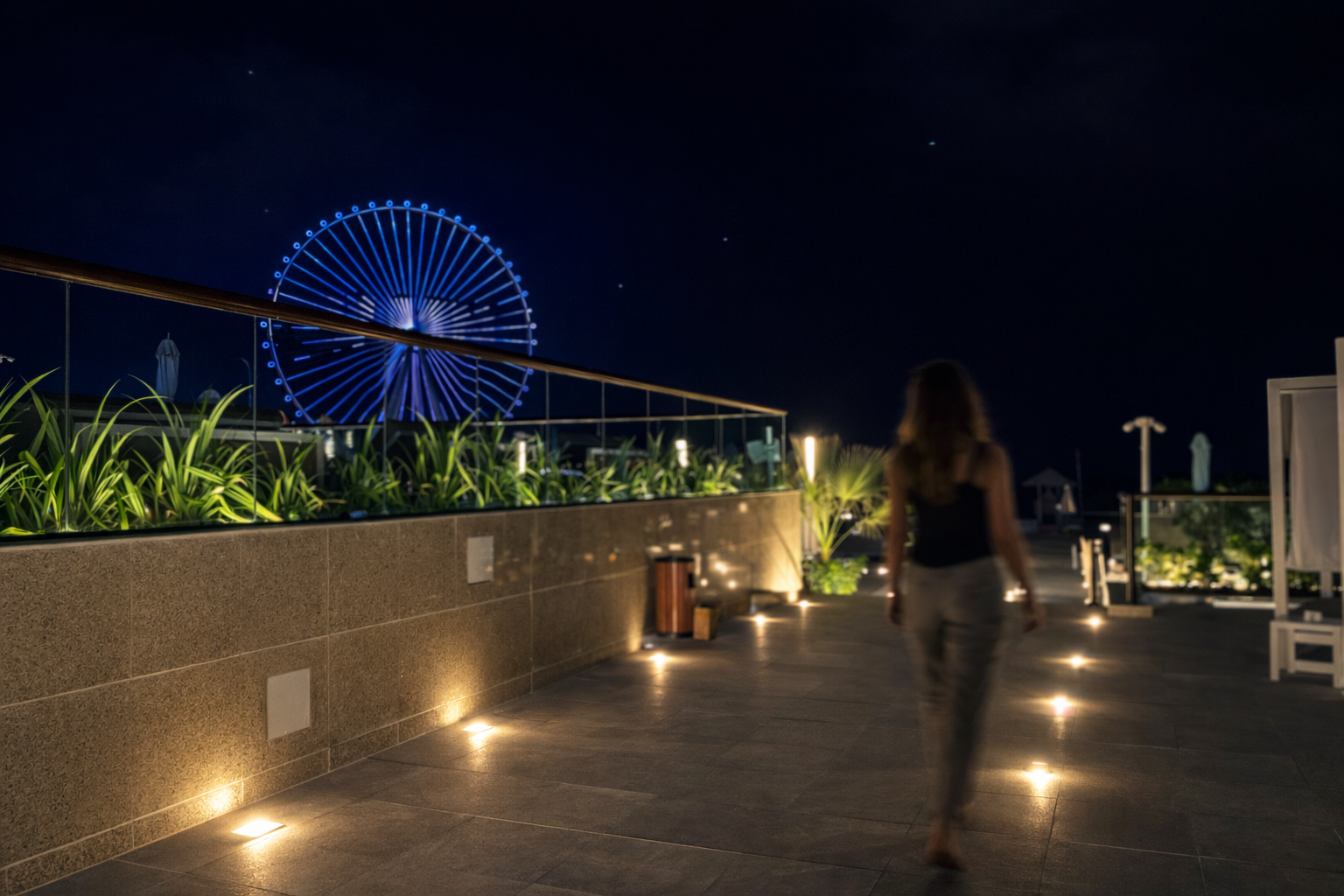Hiton hote lighting at dubai JBR UAE
