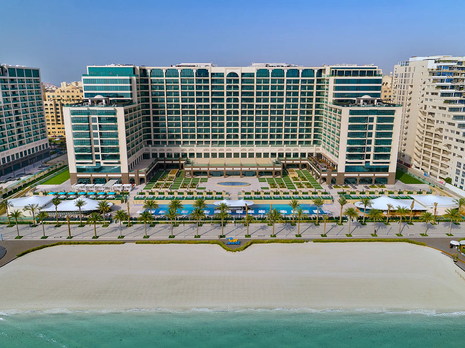 Hilton hotel lighting at palm jumeirah UAE