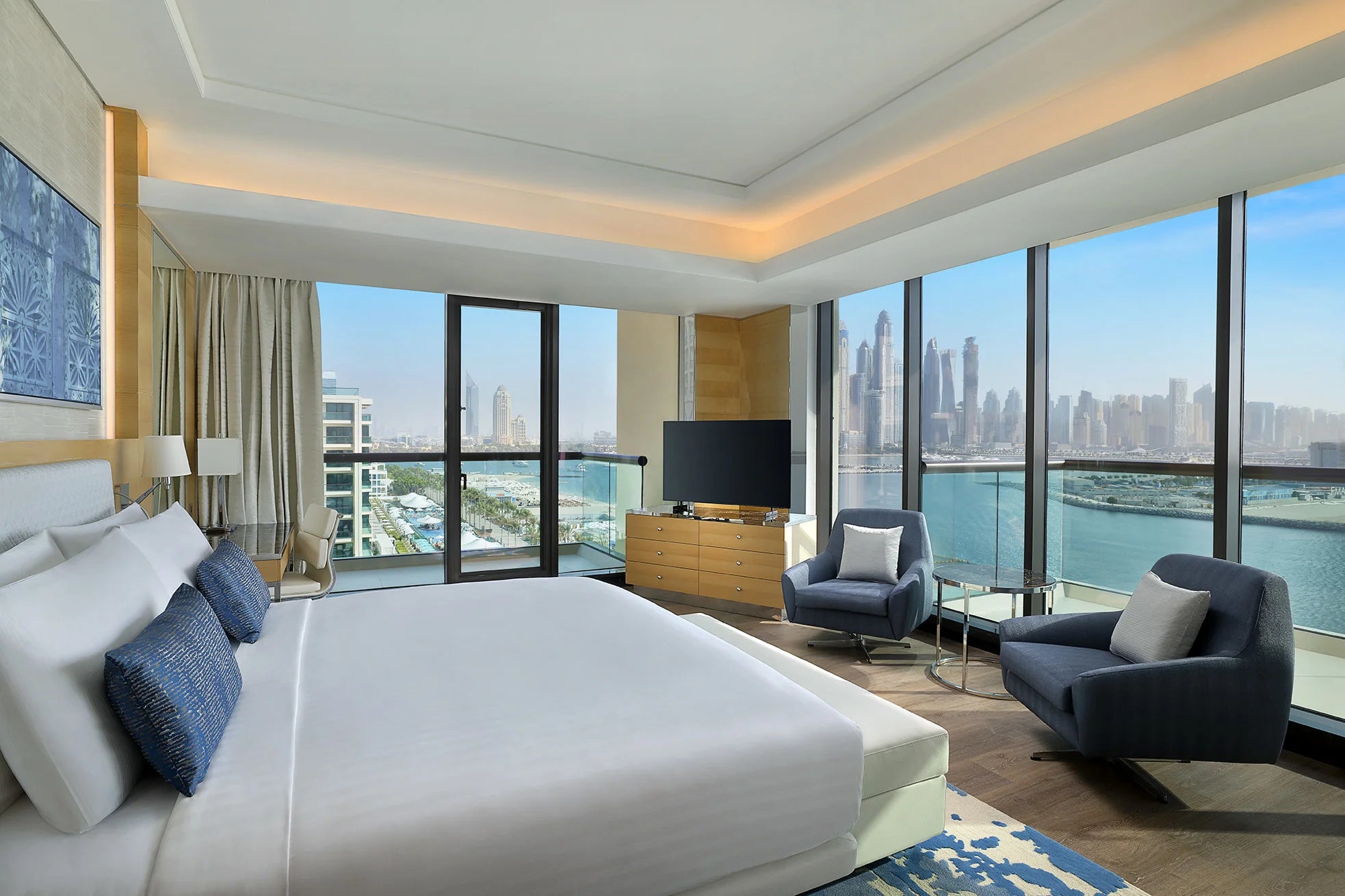 Hilton hotel lighting at palm jumeirah UAE