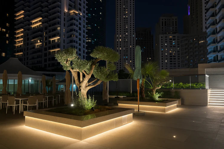 Hiton hote lighting at dubai JBR UAE