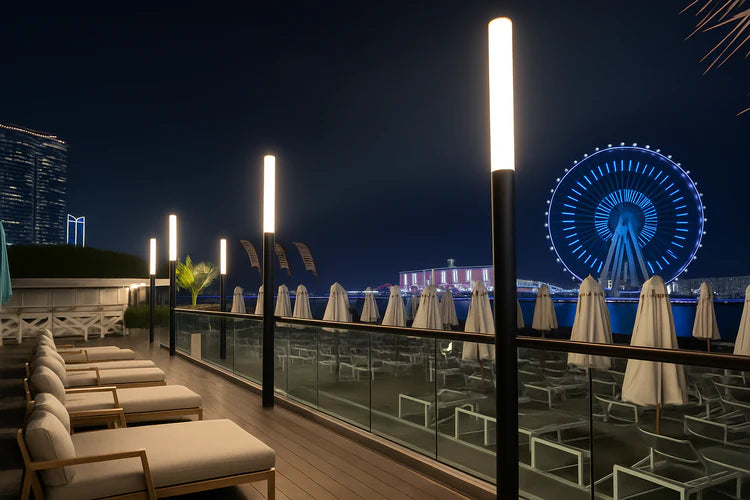 Hiton hote lighting at dubai JBR UAE