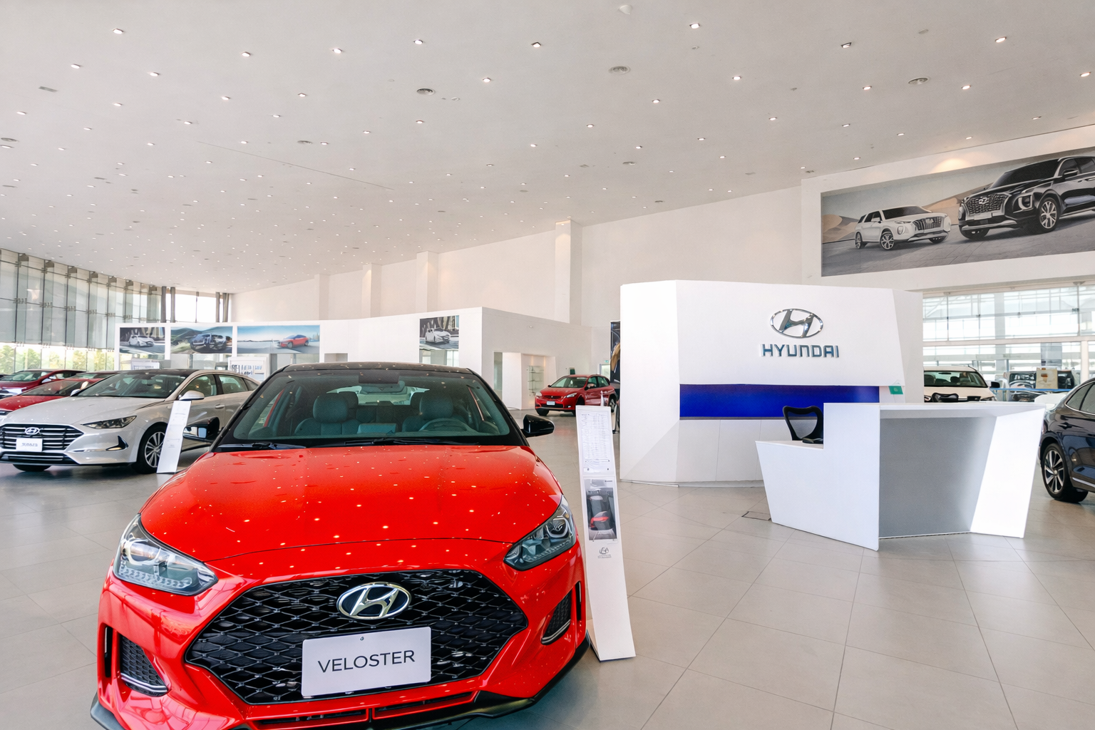 Hyundai Showrrom lighting at Tasjeel, Sharjah, UAE
