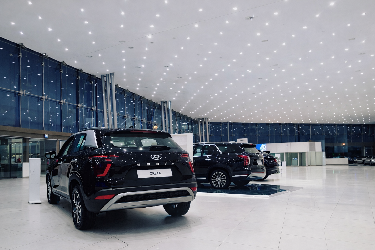 Hyundai Showrrom lighting at Tasjeel, Sharjah, UAE