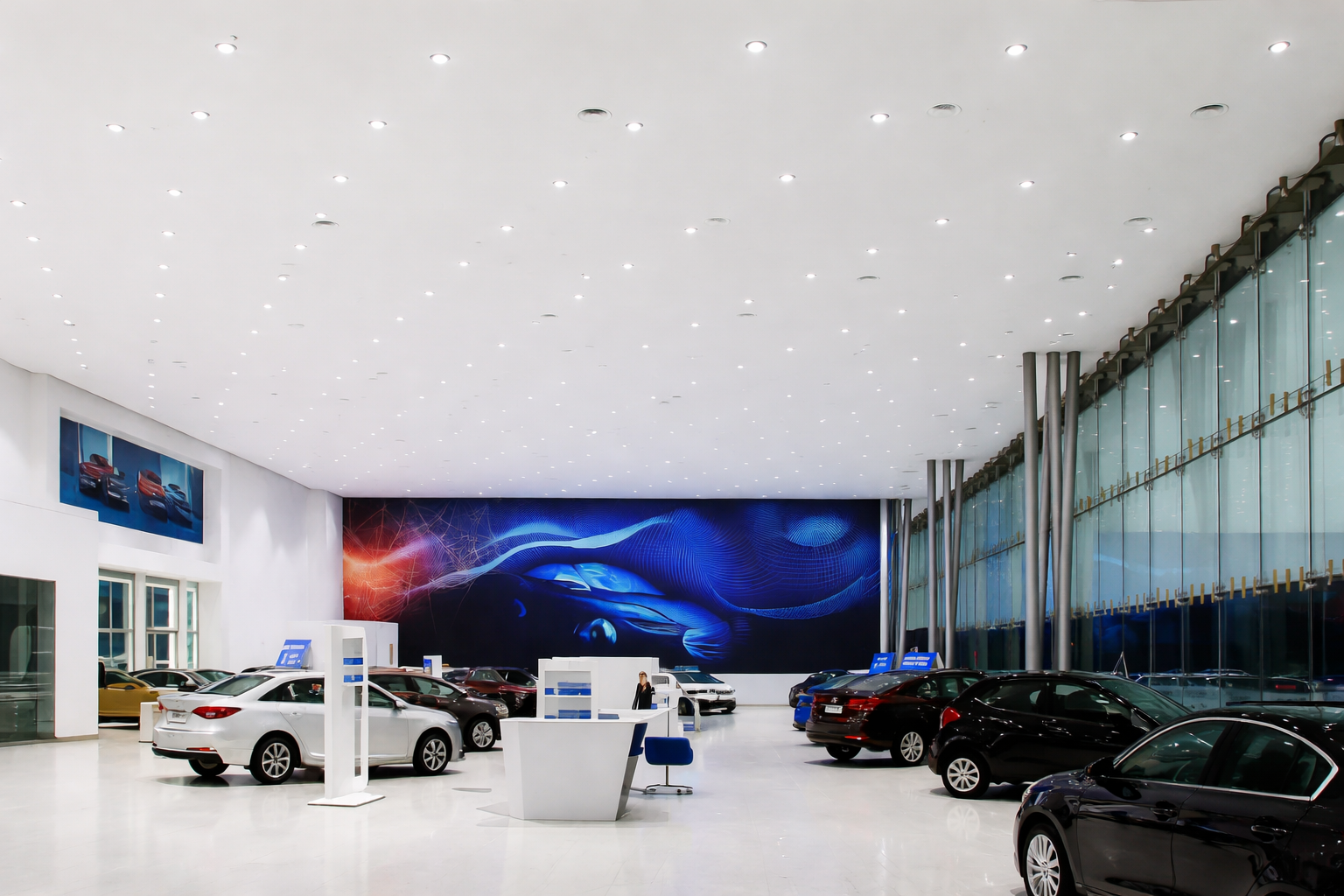Hyundai Showrrom lighting at Tasjeel, Sharjah, UAE