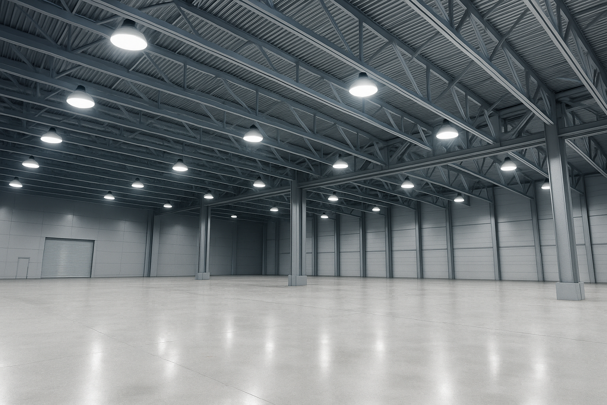 Industrial section lighting 