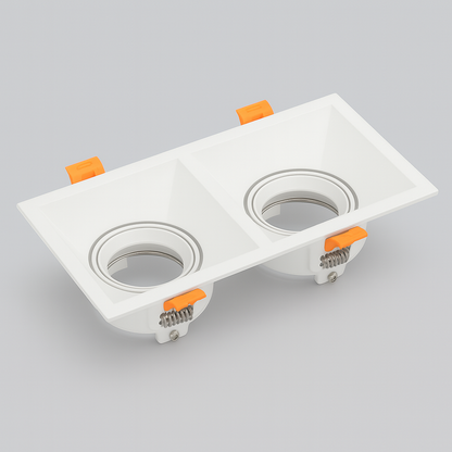 Double MR16 Base recessed spotlight frame