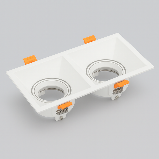 Double MR16 Base recessed spotlight frame