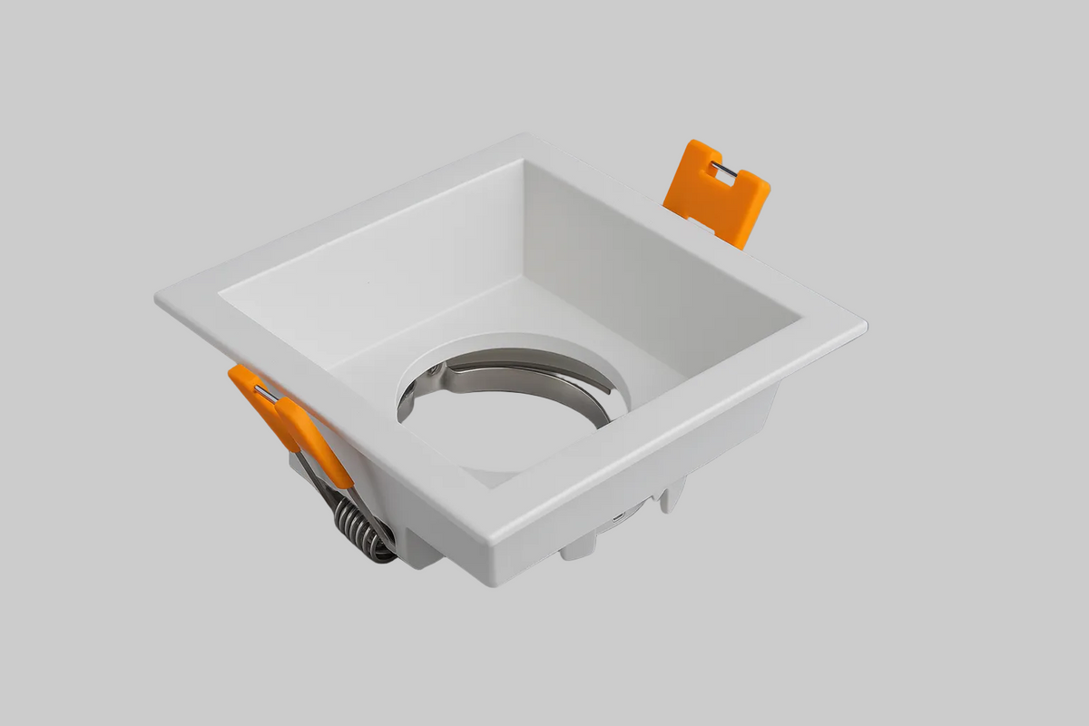 White recessed spot light frame 