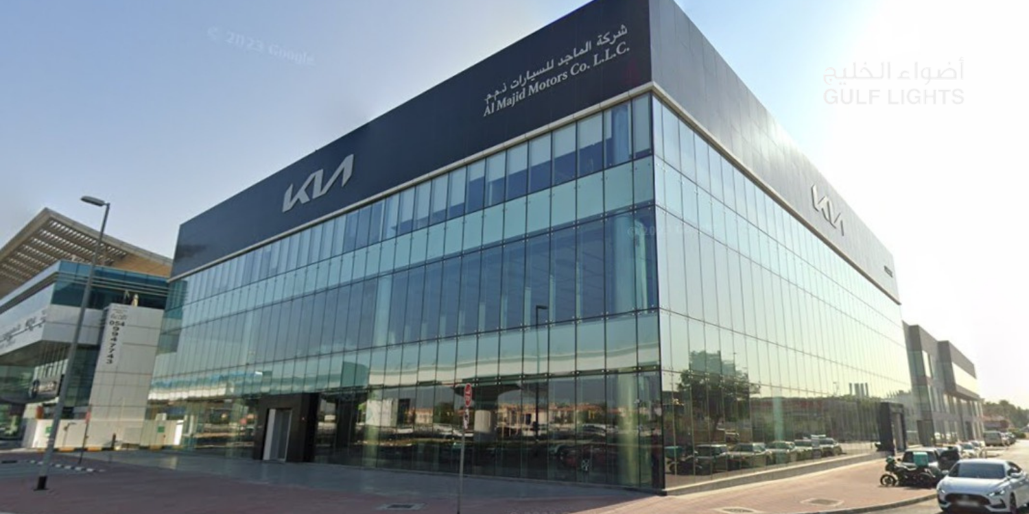 Kia flagship showroom lighting Dubai, UAE