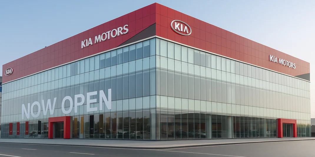 Kia showroom lighting at Fujairah UAE