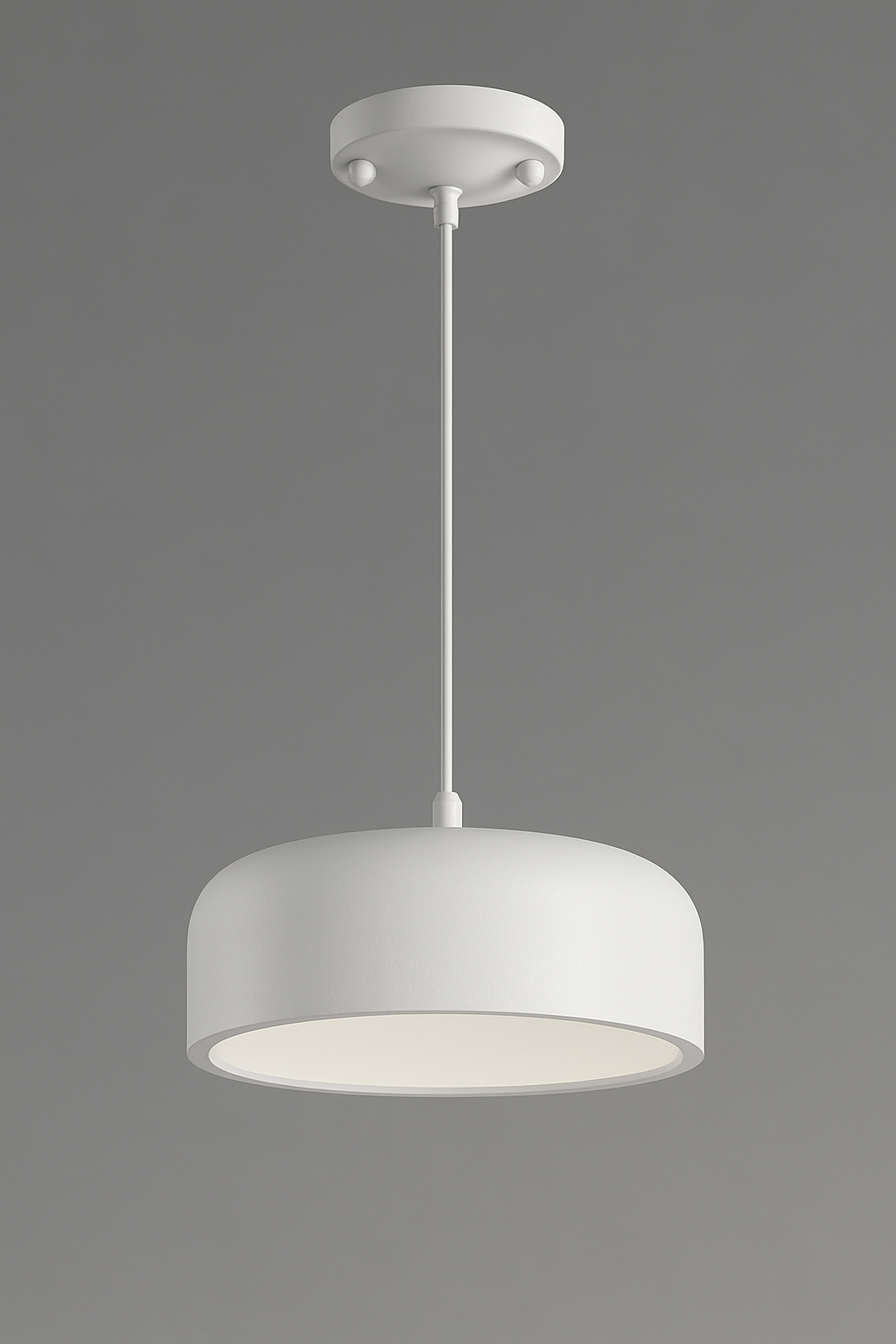 White suspended E27 base light