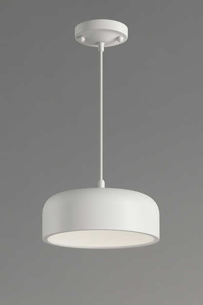 White suspended E27 base light