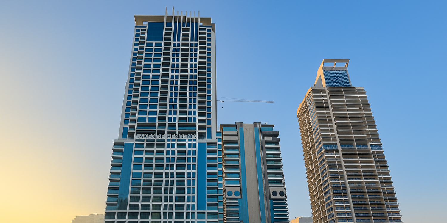 Lakeside Residence lighting at Jumeirah lake tower, UAE