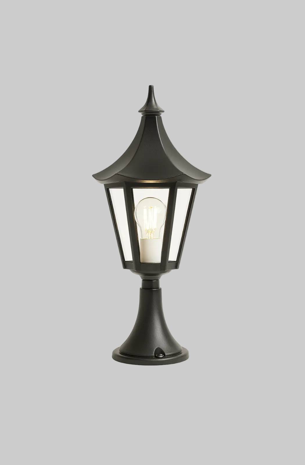 Outdoor mounted top wall light 