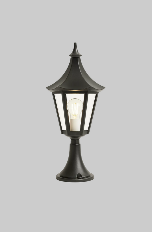Outdoor mounted top wall light 