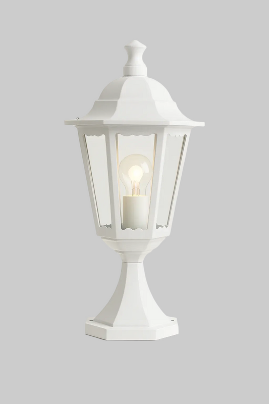 Top wall lantern light with E27 base lamp
