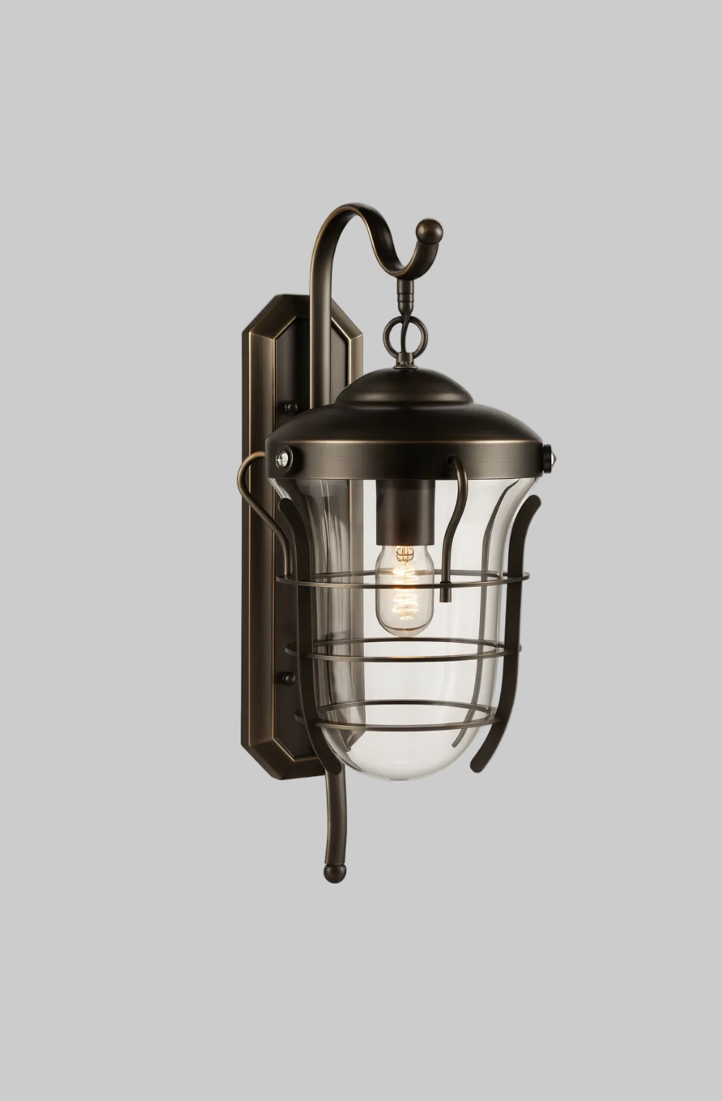 Wall mounted light with E27 base Lamp
