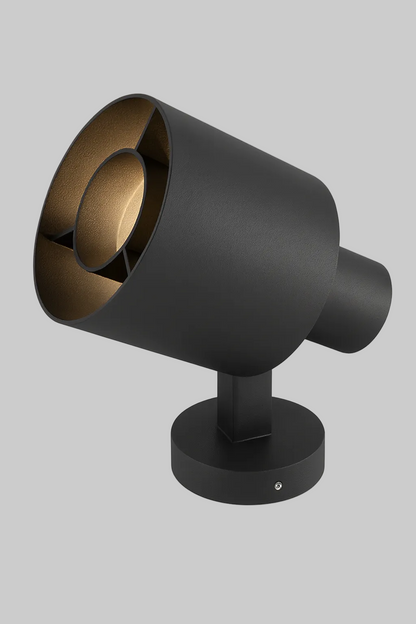 Black wall bracket light fixture