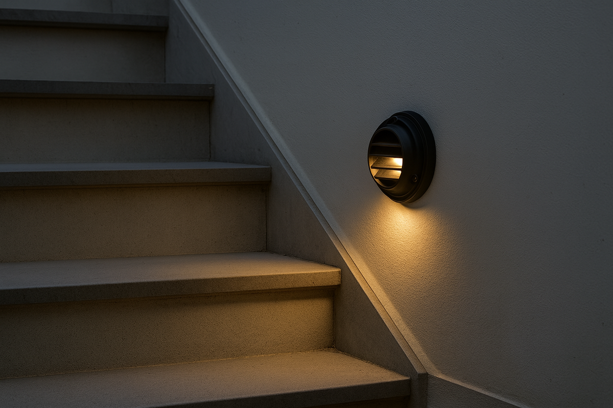 wall mountd step light fixture with G4 base lamp