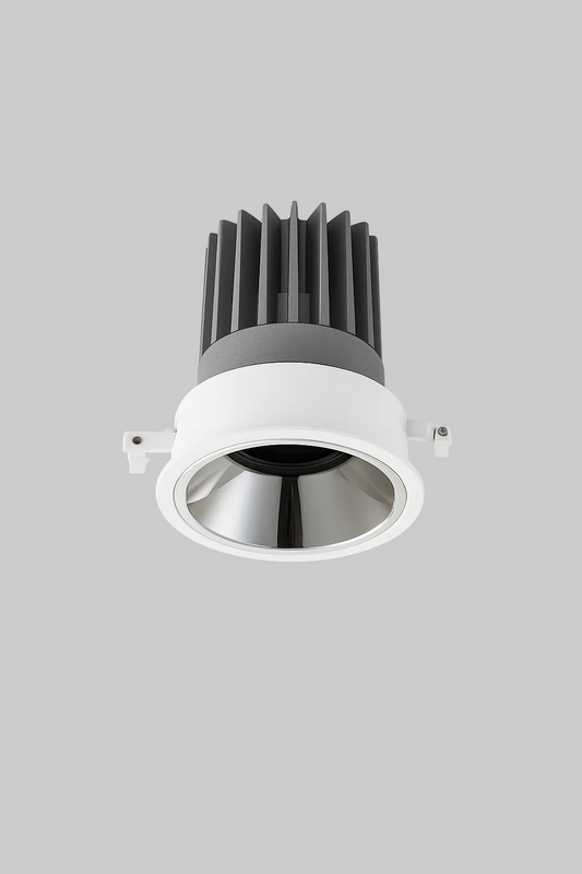 Deep recessed LED downlight with aluminum heatsink 