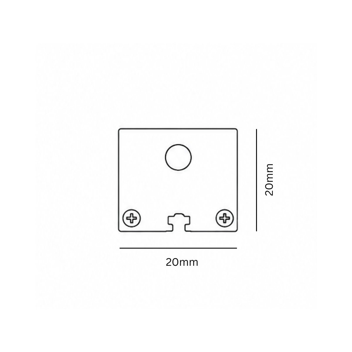 Dimension of square shaped profile