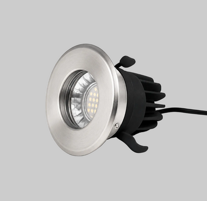 Stainless steel recessed spot light with COB/SMD base lamp