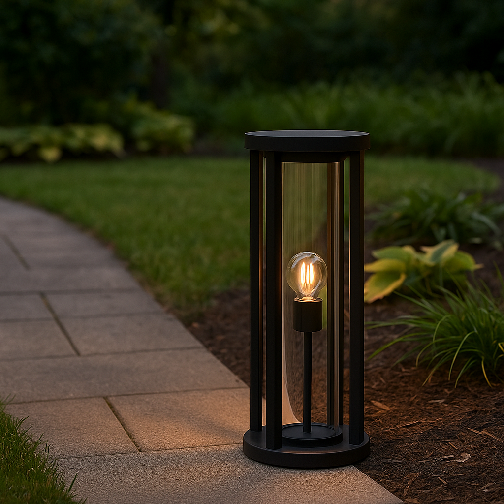 Application image for the bollard light with E27 base lamp
