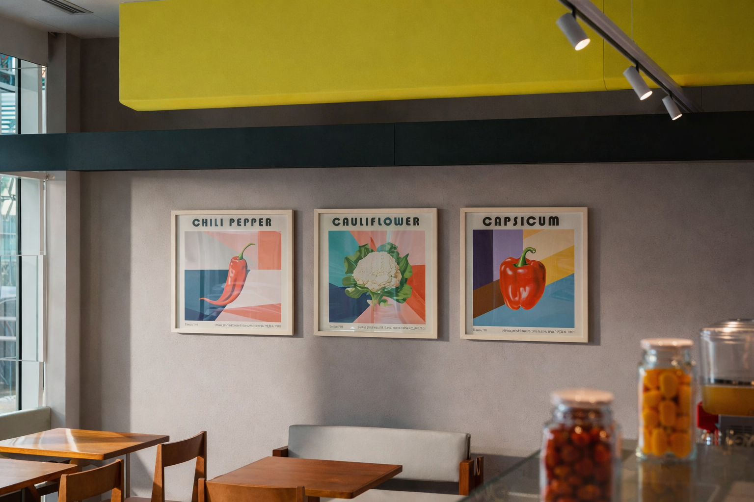 Mellows Wholesome Eatery Lighting at Abu Dhabi, UAE