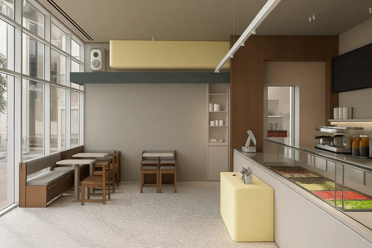 Mellows Wholesome Eatery Lighting at Abu Dhabi, UAE