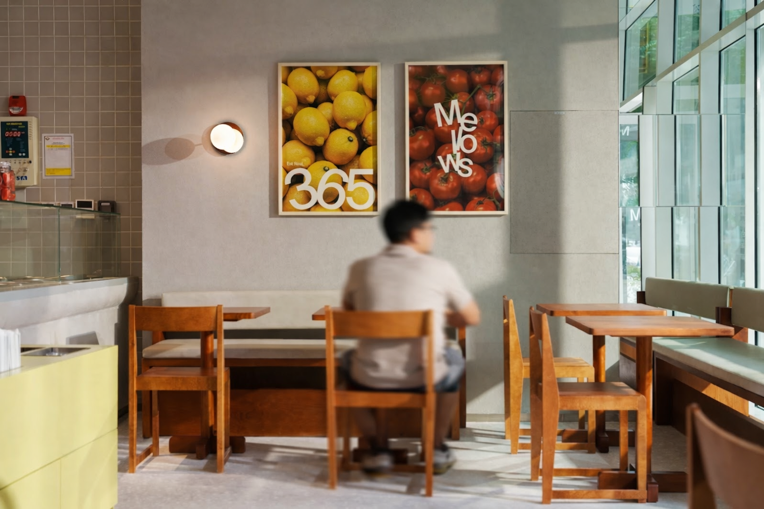Mellows Wholesome Eatery Lighting at Abu Dhabi, UAE