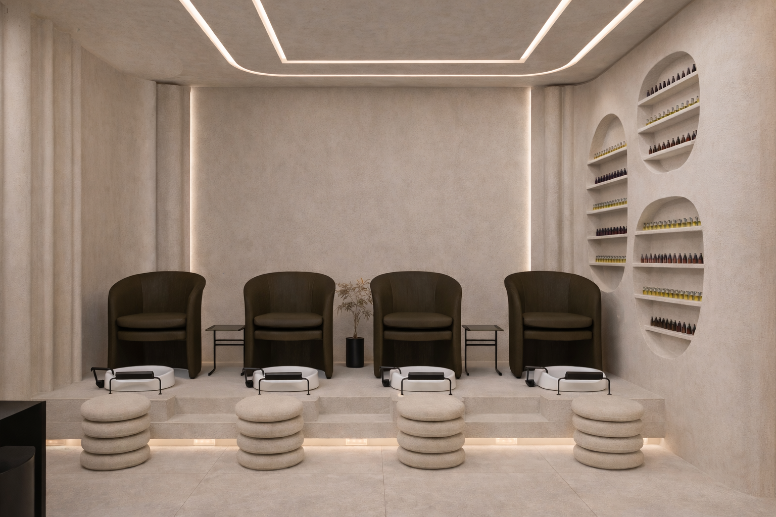 Mobtada Beauty Salon Lighting Design at Dubai, UAE