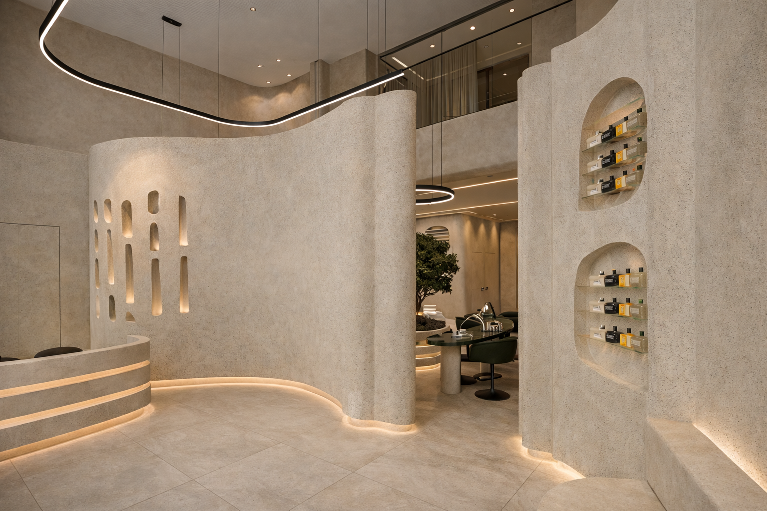 Mobtada Beauty Salon Lighting Design at Dubai, UAE