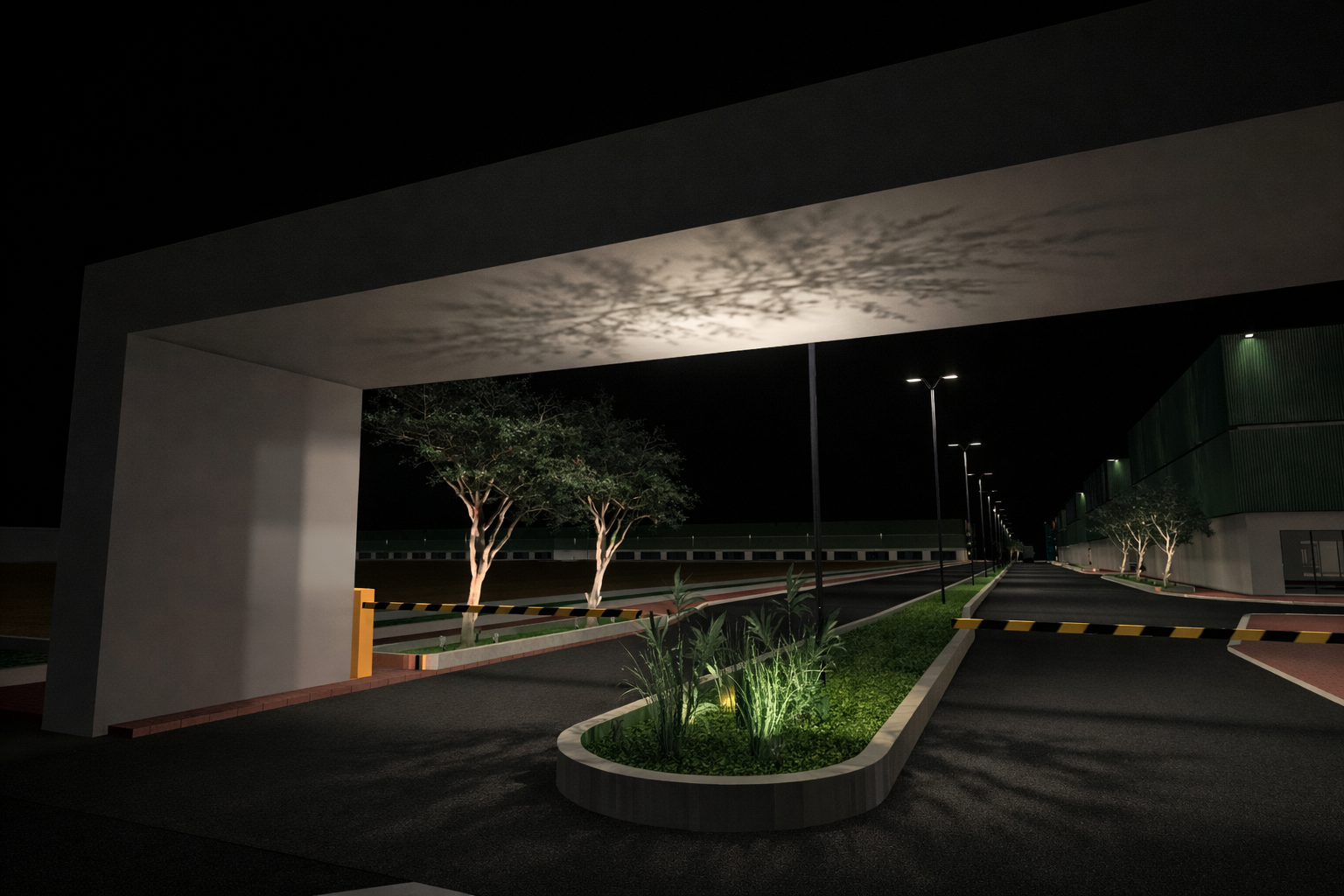 Nad Al Hamar Showrooms Lighting Design at Dubai, UAE