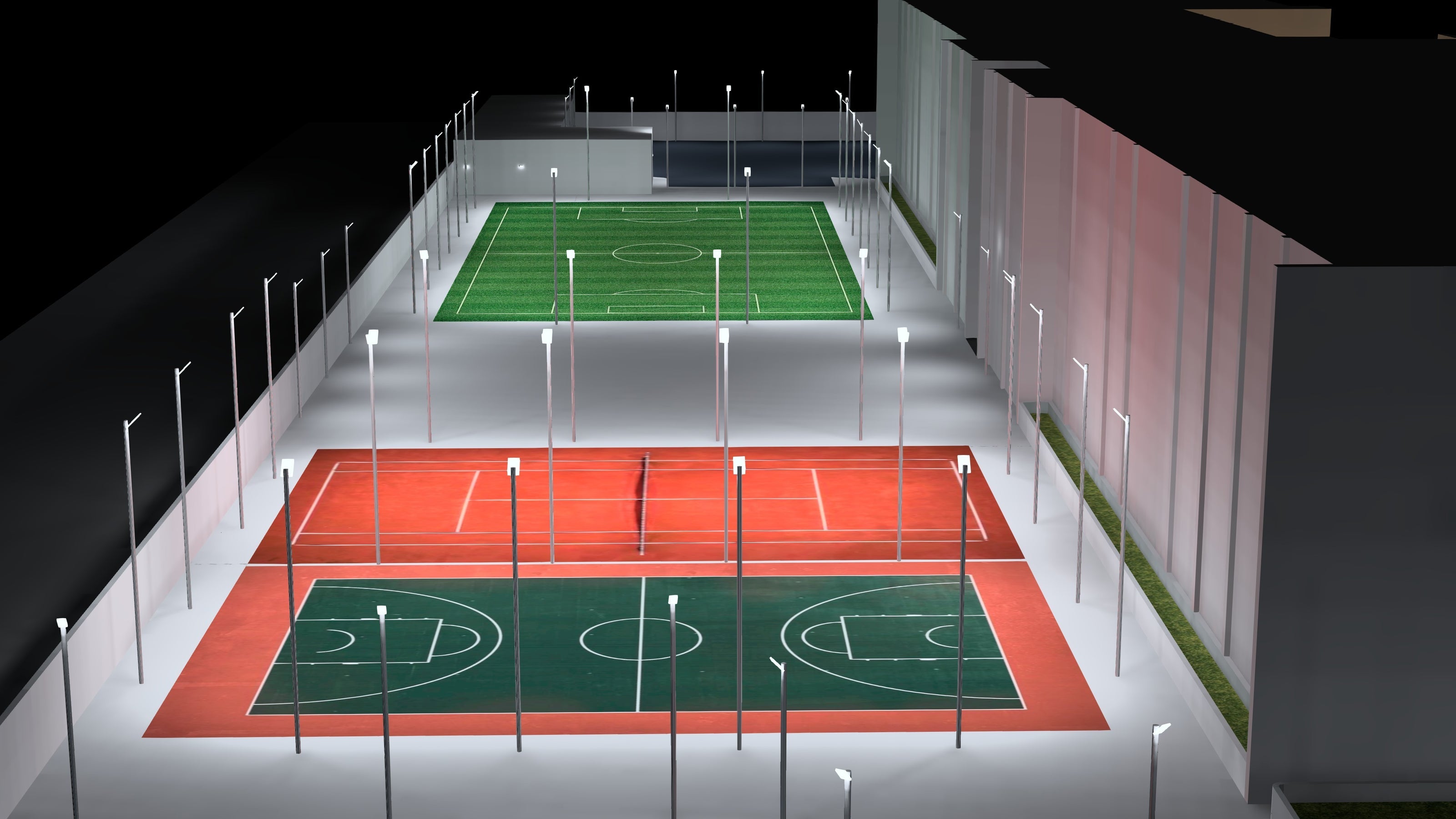 National_Charity_School Lighting design at Ajman UAE