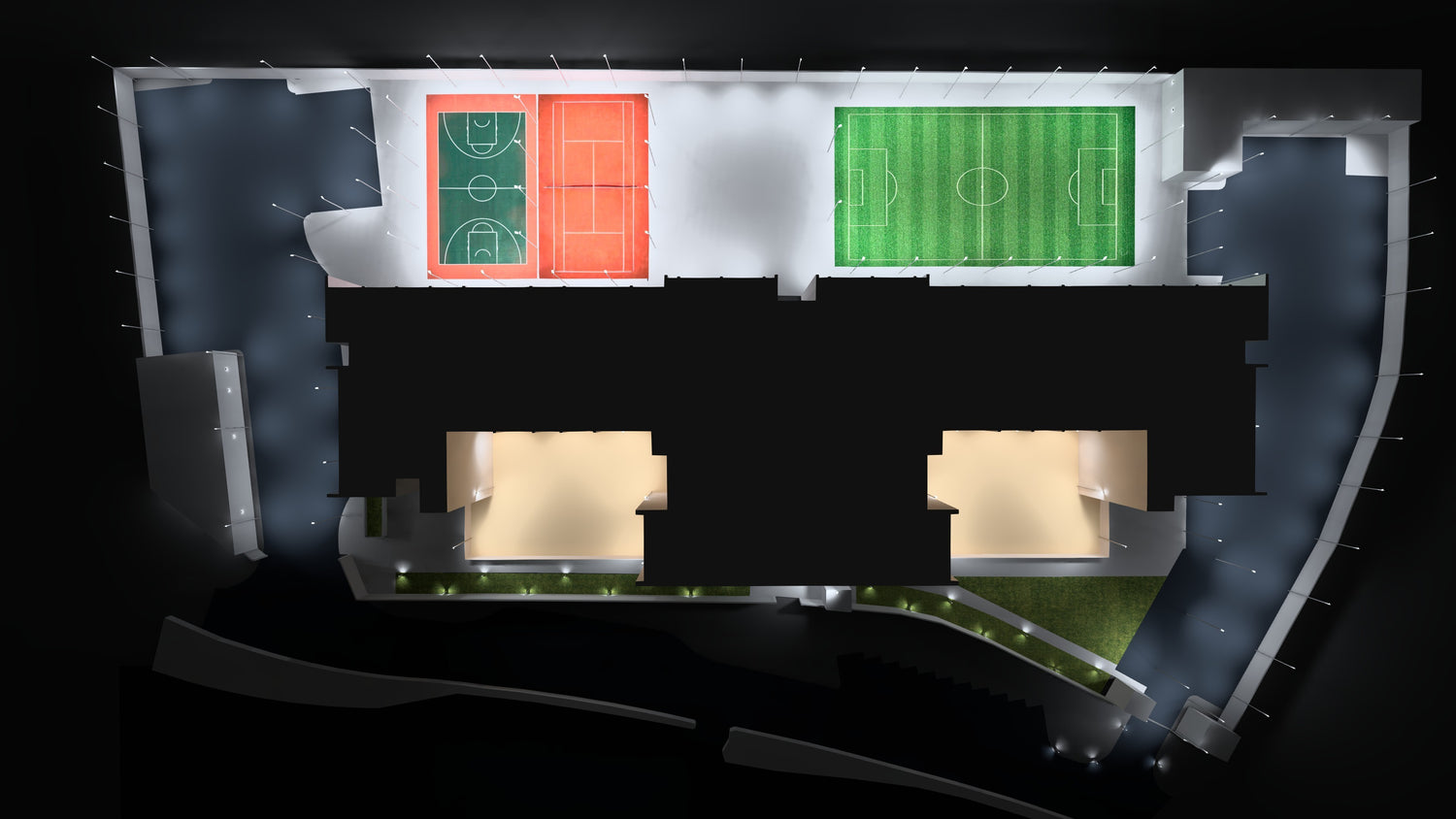 National_Charity_School Lighting design at Ajman UAE