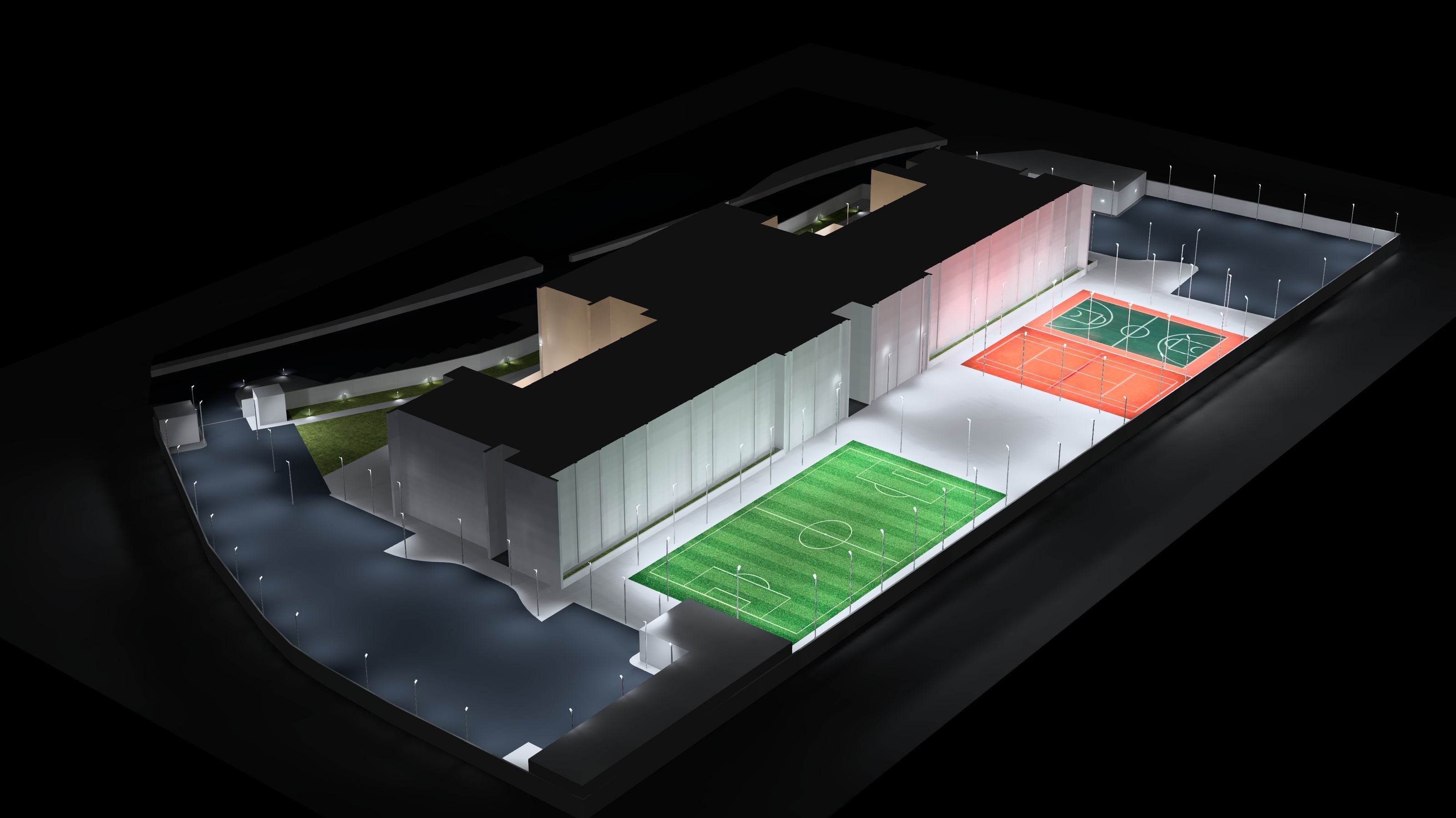 National_Charity_School Lighting design at Ajman UAE