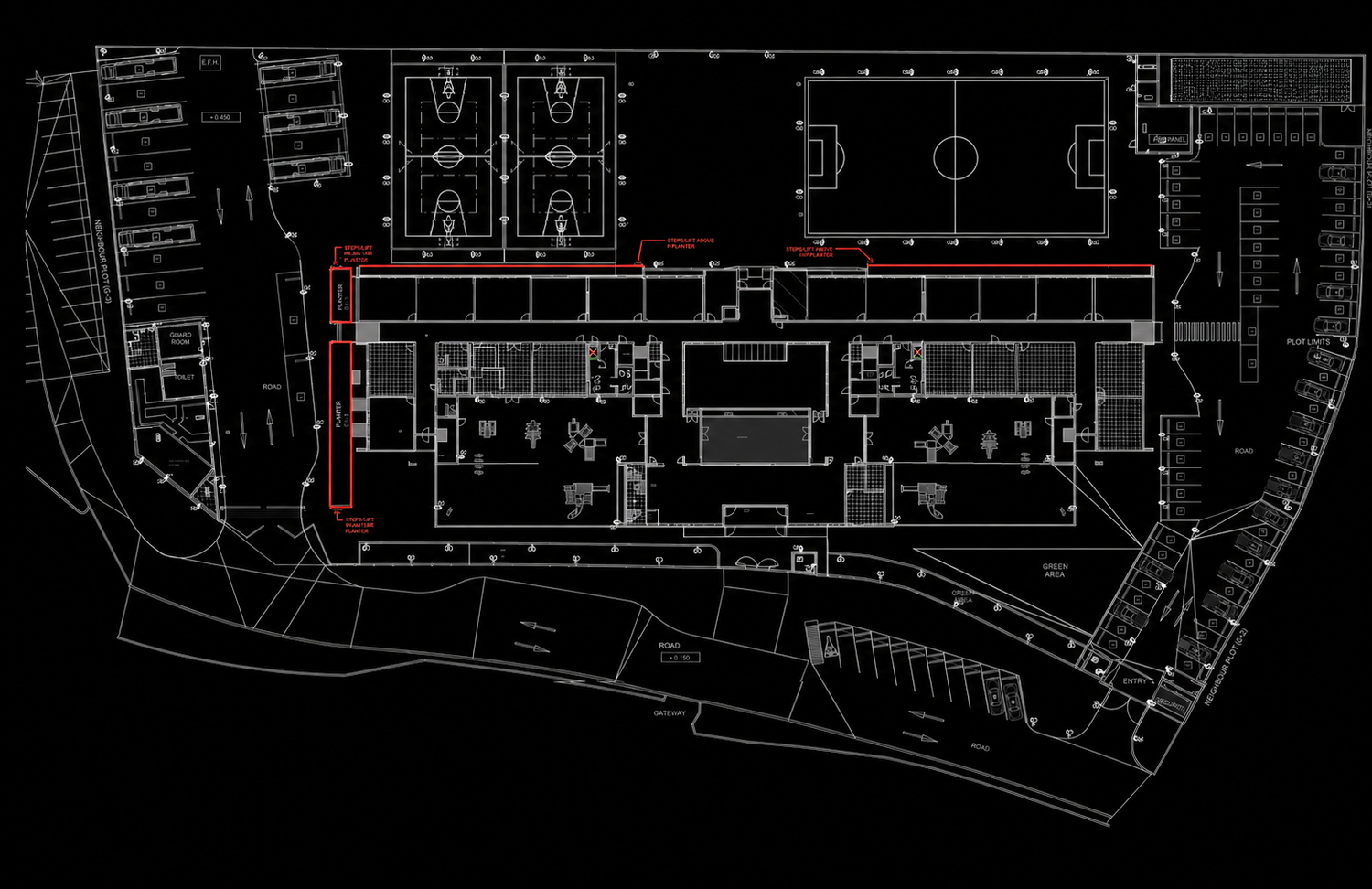 National_Charity_School Lighting design at Ajman UAE