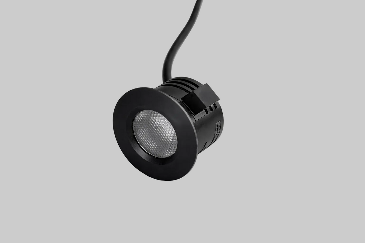 Black recessed mini spot light 