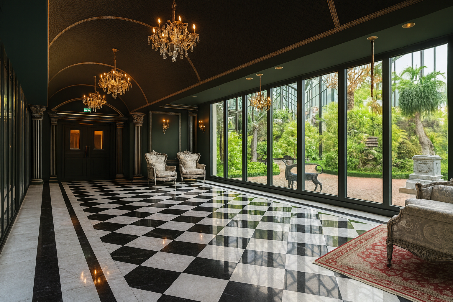 Recreation area lighting design at One of One Luxury Residences, Business Bay