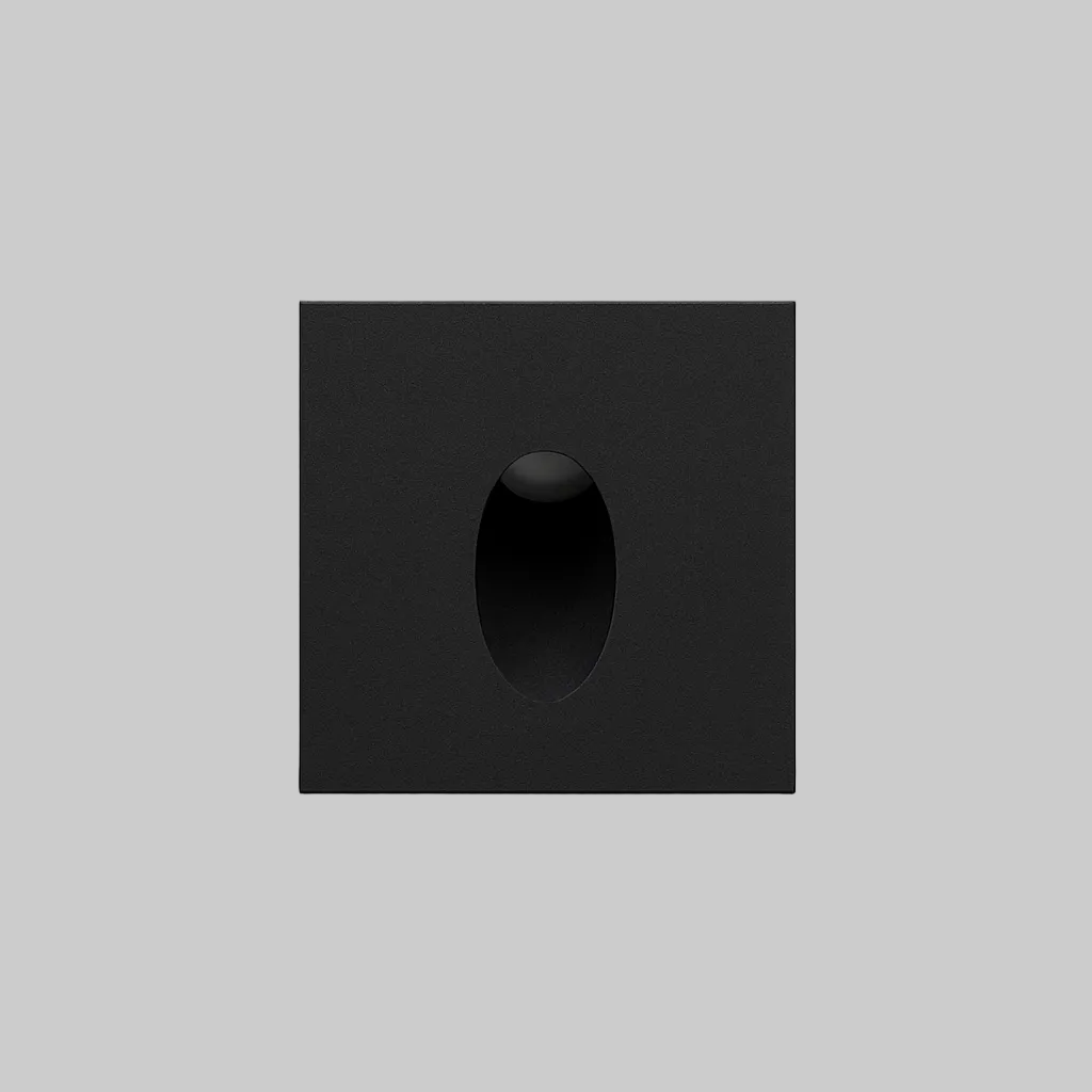 Square wall recessed step light with COB/SMD base lamp