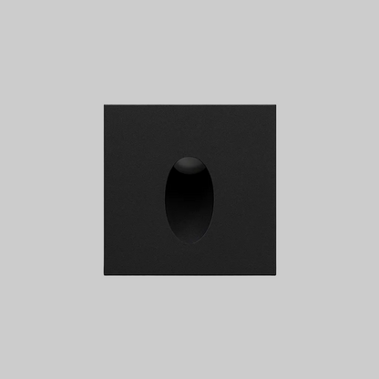 Square wall recessed step light with COB/SMD base lamp