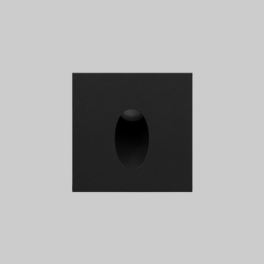 Square wall recessed step light with COB/SMD base lamp