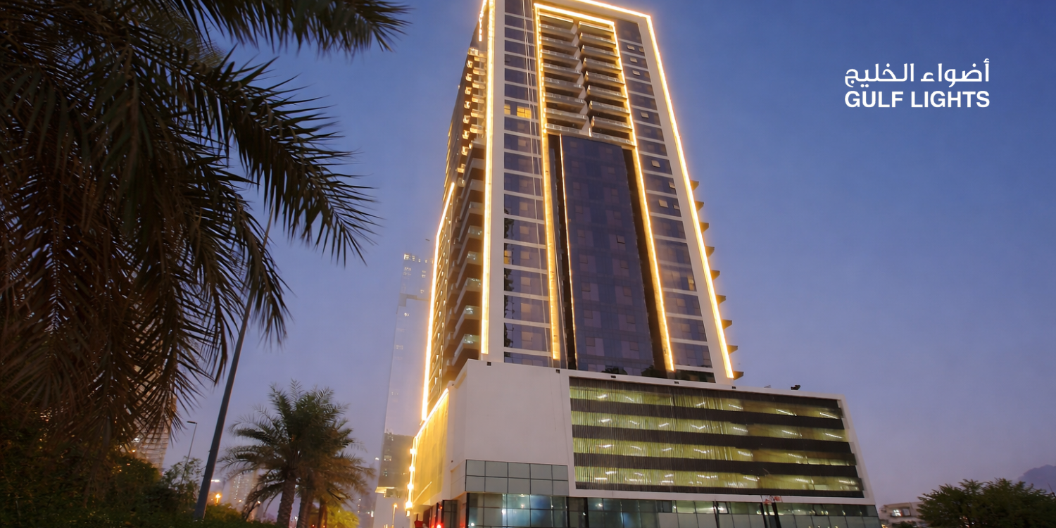 Parkview tower lighting at Dubai, UAE