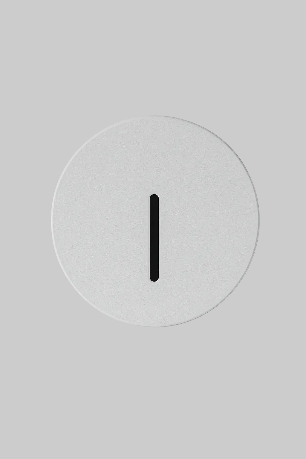 Round white recessed step light