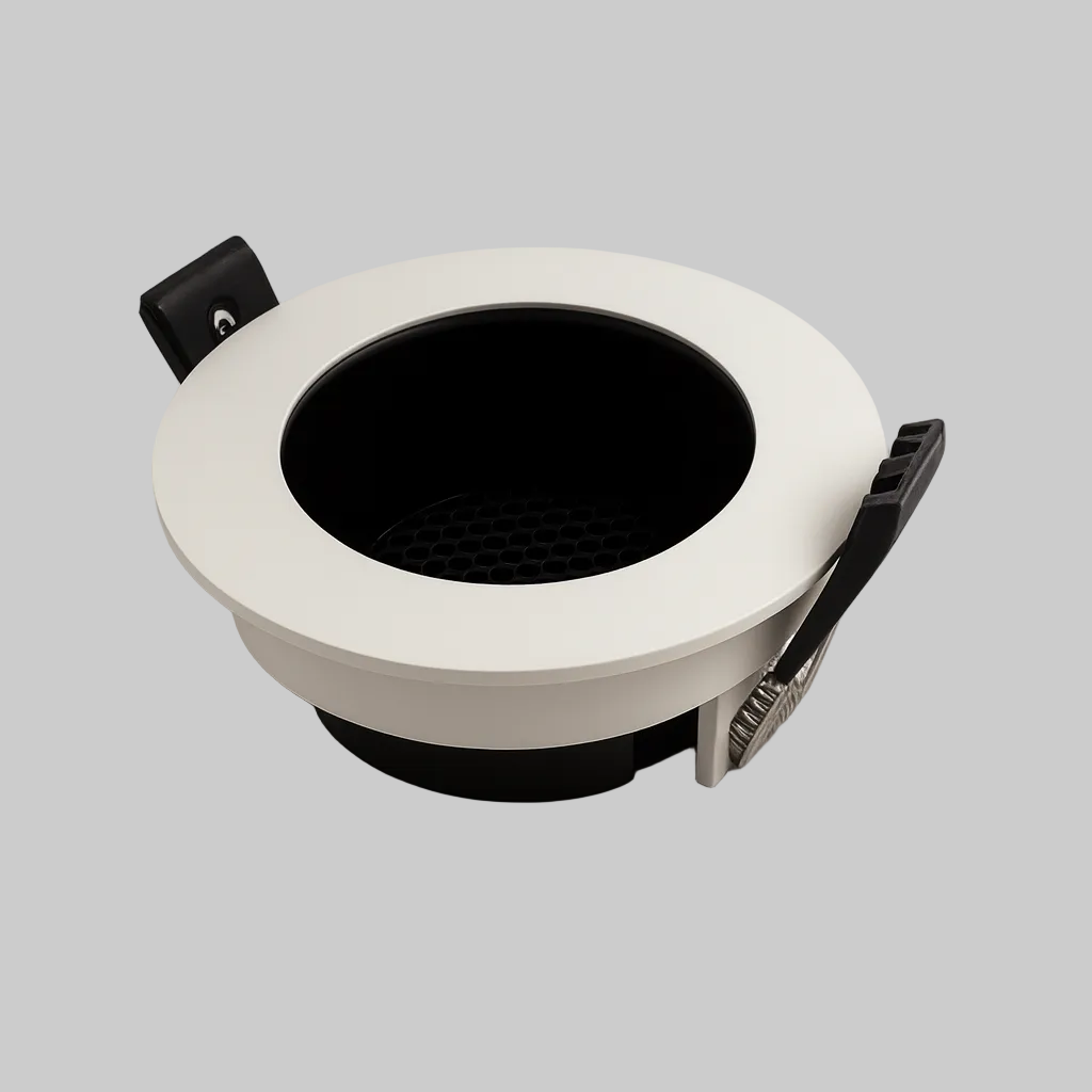 White recessed spotlight frame