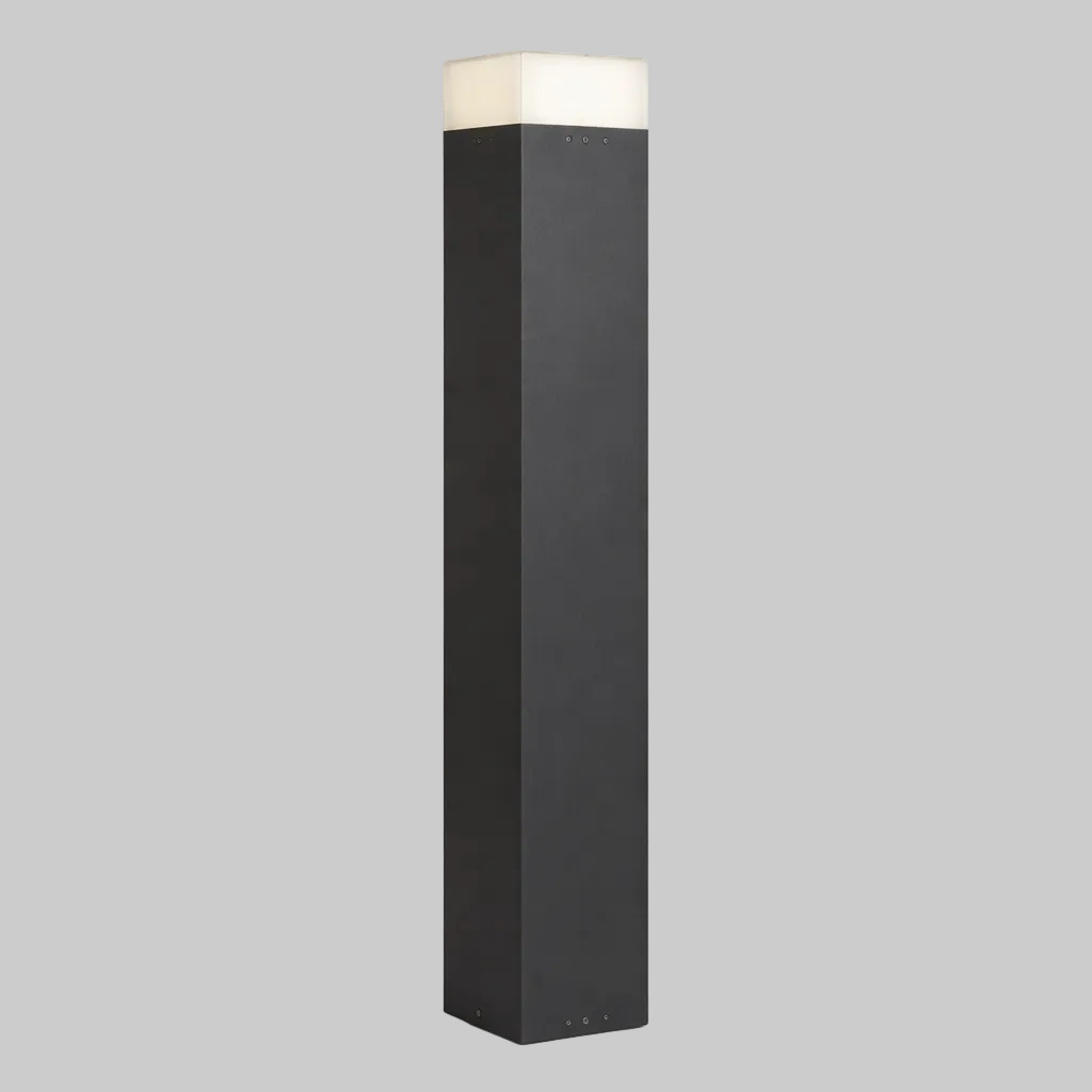 Black bollard fixture 