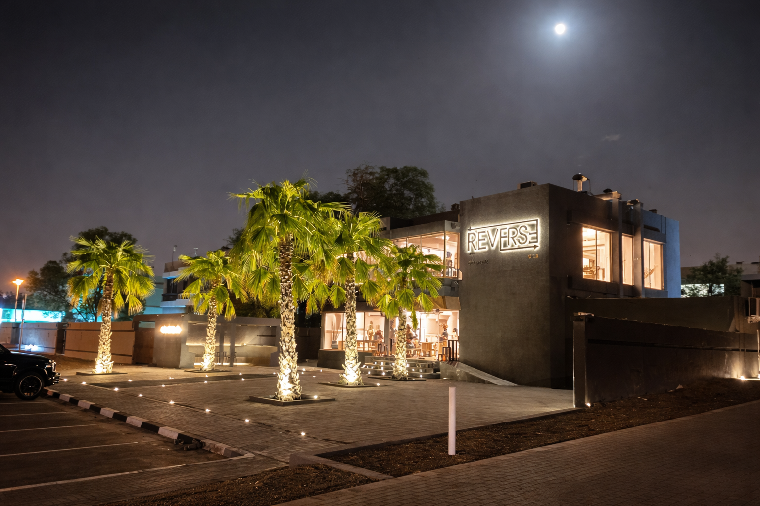 Reverse Cafe Lighting at Al Ain UAE